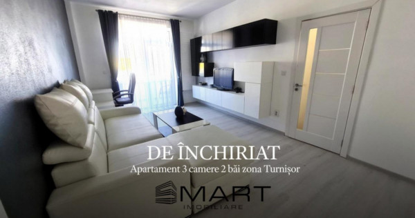 Apartament 3 camere 2 bai zona Turnisor