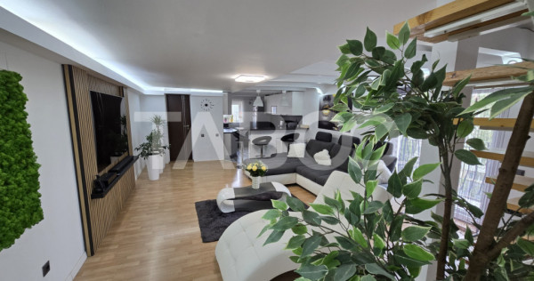 Apartament de vanzare 82mp 4 camere 2 bai mobilat utilat Rah