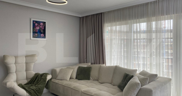 Apartament cu 2 camere, 56 mp, ultrafinisat, lux, cu parcare