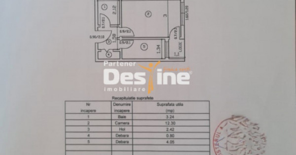 Frumoasa - Garsoniera 24,29mp, Etaj 2