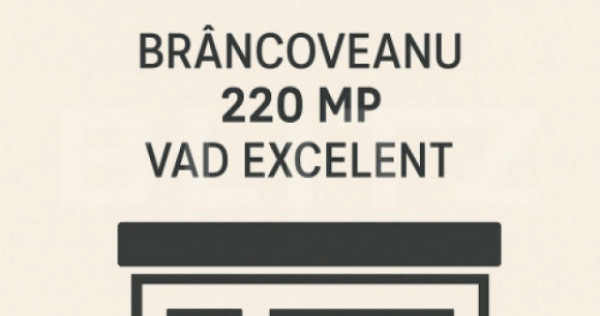 Spatiu comercial, 220 mp, zona Brancoveanu