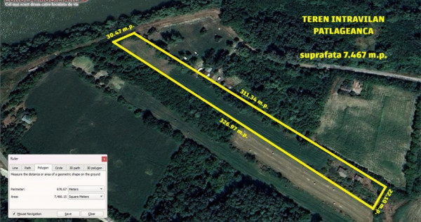 Teren de localitatea Patlageanca judetul Tulcea