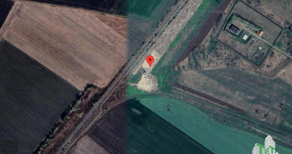 Teren si platforma betonata cu acces rapid la Autostrada Mol