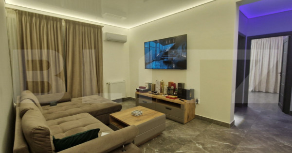 Apartament 3 camere, 62,6 mp, finisaje Premium, mobilat si