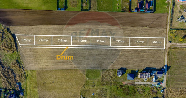 COMISION 0% Teren Sânpetru 8900 mp/ Intravilan/ 8 loturi