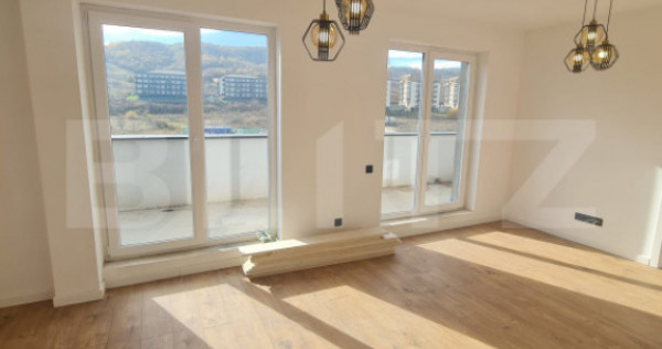 Apartament semidecomandat, 52 mp utili, zona Terra