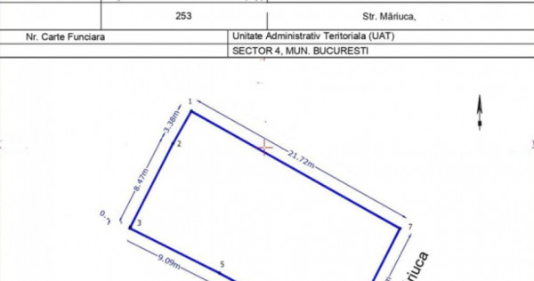 Teren, 253mp, zona Aparatorii Patriei - Berceni