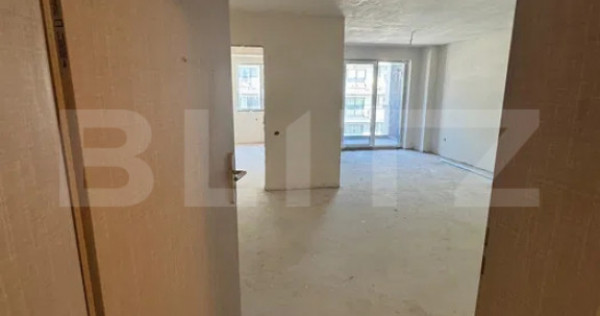 Apartament 2 camere semifinisat, 56 mp cu balcon de 8 mp, î