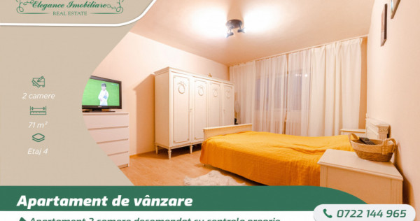 Apartament 2 camere decomandat cu centrala proprie, zona 700