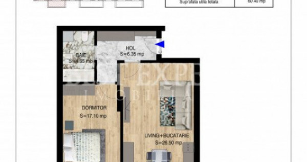 2 Camere Direct Dezvoltator -Incalzire in Pardoseala/Parcare