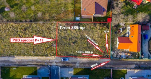 Ghimbav | 885 mp | Lot complet: utilități + PUD | View ...