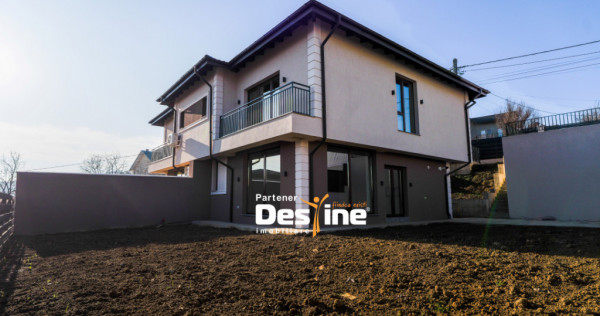 Duplex modern P+1+P calitate superioară 116 mp teren 390 mp