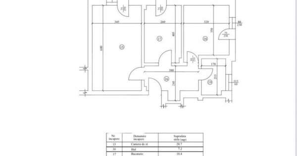 Apartament 2 camere, decomandat, 62 mp, cartier Veteranilor,