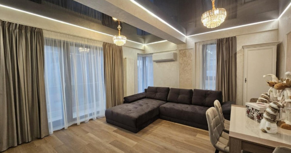 Faleza Nord, decomandat, 2 camere, etaj 1, 70mp, mobilat modern