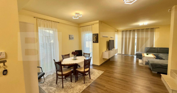 Duplex LUMINOS 120MP utili P+1E curte spatioasa terasa acope