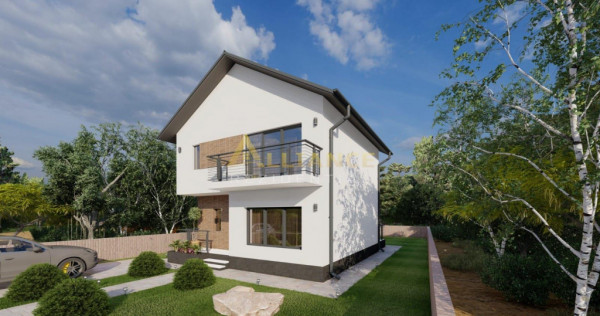 Vila individuala | P 1E | 4 camere | 3 bai | Teren 425 mp