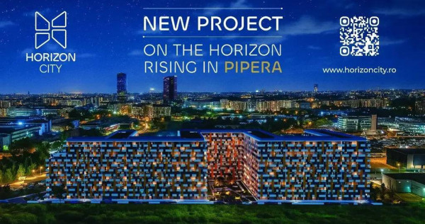 Horizon City Pipera: 2 camere + balcon 16.51 mp + 2 parc?...