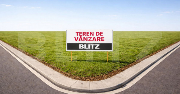 Teren 1050 mp cu 2 fronturi stradale &ndash; ideal construcție