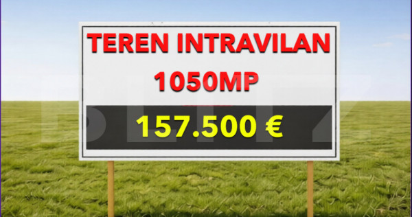 Teren 1050 mp cu 2 fronturi stradale 36/24m, construcție re