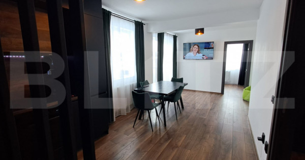 Apartament cu 3 camere, 50 mp, la etajul 2, cu balcon, in zo