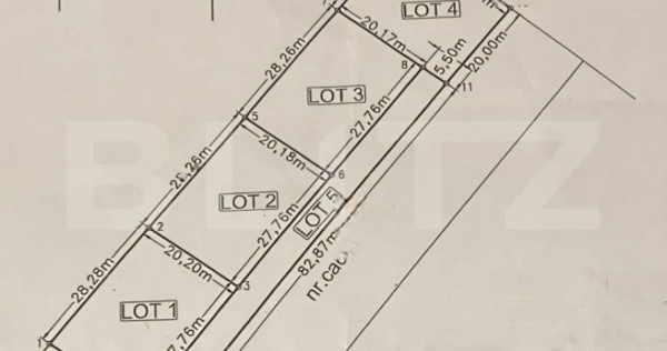 Teren intravilan 500 mp cu toate utilitățile, zonă liniș
