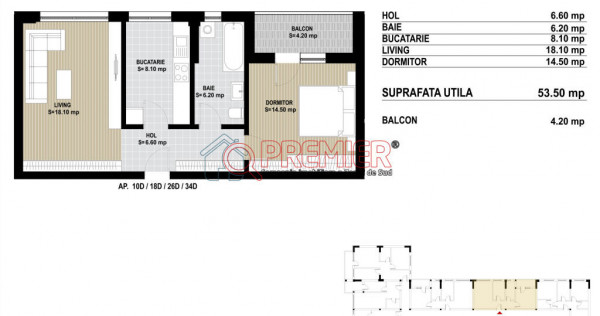 Apartament 2 camere - Postalionului / D. Cucului