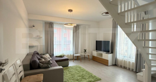 Apartament cu scara interioara cu loc parcare 104 mp + 3 ter