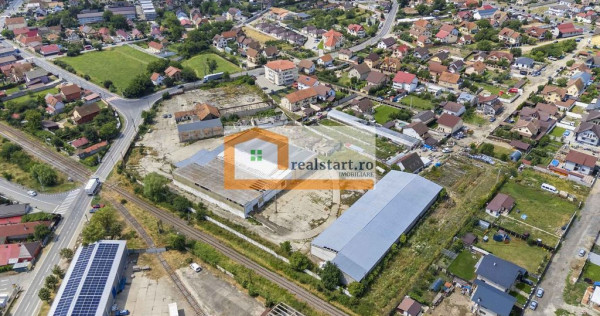 Codlea, Depozite si teren 1,7Ha, 5600mp cladiri, D 155ml ...