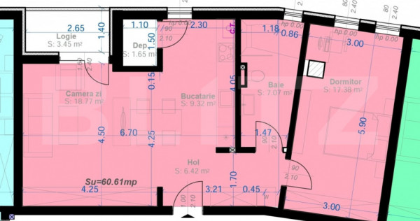 Apartament 2 Camere | 61 mp Utili | Zona Aradului