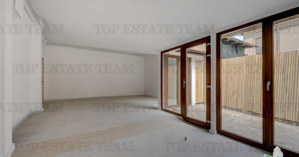 Spatiu comercial ideal bistro/cafenea cu 10 mp curte langa P