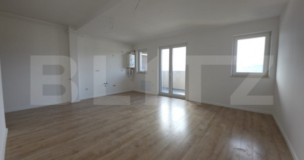 Apartament 3 camere, 62,65 mp, 2 băi, balcon 9,10 mp, finis