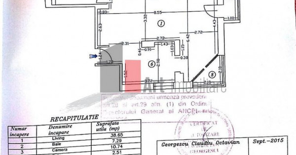 Apartament 3 camere Premium Clădire Regim Exclusiv l&acirc;ng...