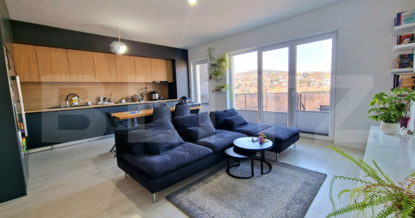 Penthouse cu 4 camere, 95 mp, 2 parcari subterane, panorama,