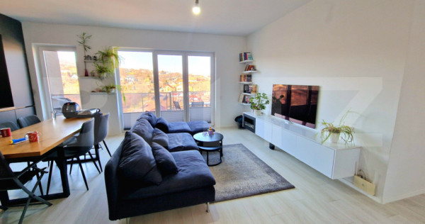 Penthouse cu 4 camere, 95 mp, 2 parcari subterane, panorama,