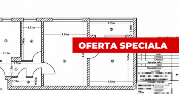 Apartament 2 camere-Podu Ros-Socola-bloc fara risc