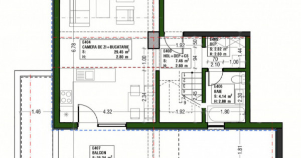 Apartament 4 camere tip duplex, Tomis Nord