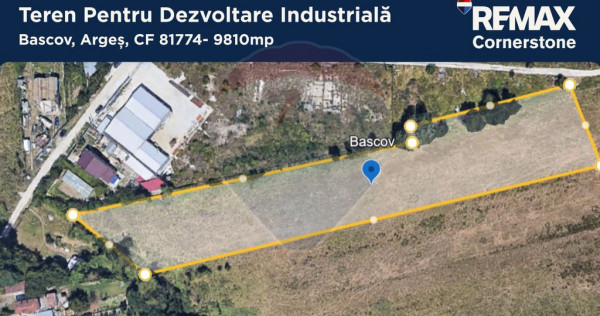 Teren industrial intravilan 9.810 mp &ndash; Bascov, acces A1...
