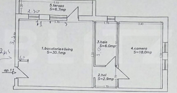 Apartament 2 camere Braytim
