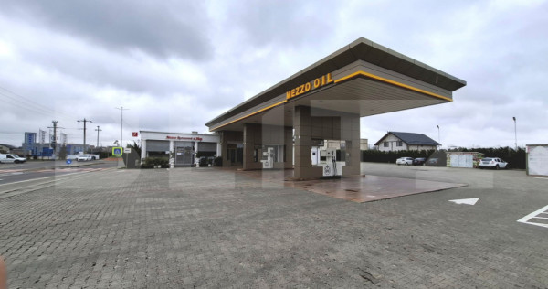 Benzinărie + sală evenimente, construcție 2018, șosea pr