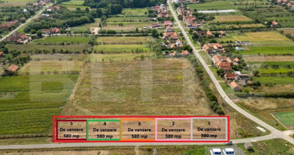 Vand teren intravilan cu 2 fronturi stradale in Herendesti