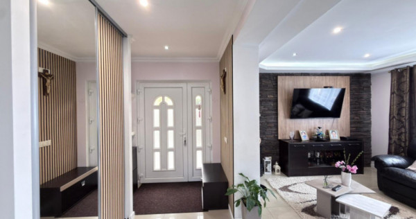 Casa individuala finisata cu 5 camere, Garaj, Sarmas, 0% Com