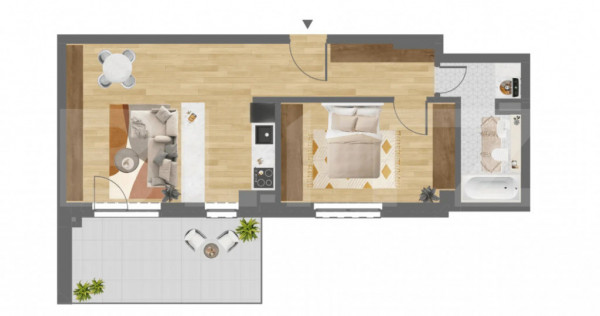 APARTAMENT 2 CAMERE | SEMIDECOMANDAT | ZONA CORNELIU COPOSU