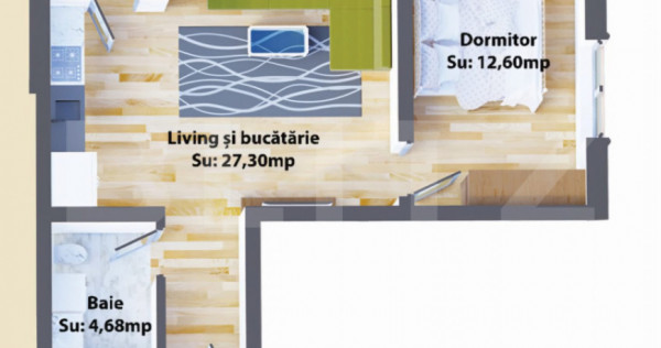 Apartamente de 2 camere, 44.58 mp, modern, zona Ipotesti