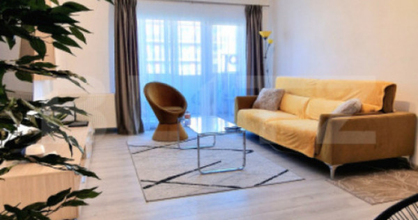 Apartament 2 camere, 50 mp, mobilat modern, etaj 1, parcare,