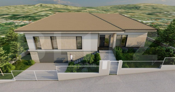 Vila moderna cu 3 dormitoare, terasa eleganta si garaj dublu