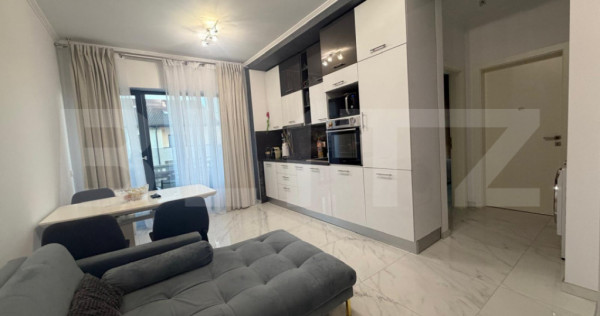 Apartament 2 camere + birou, terasă generoasă și 2 parcă