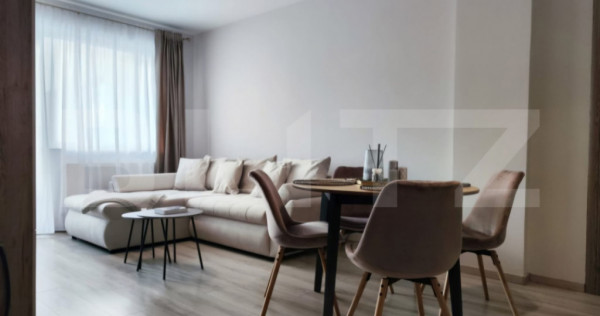 Apartament 2 camere, bucatarie separata, 56 mp, mobilat util