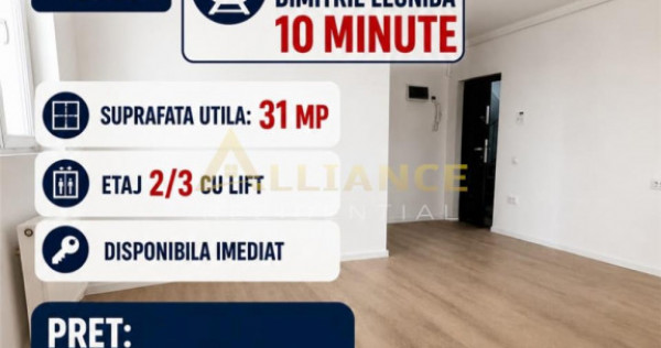 Garsoniera Metrou Dimitrie Leonida Gata de Mutare Parcare