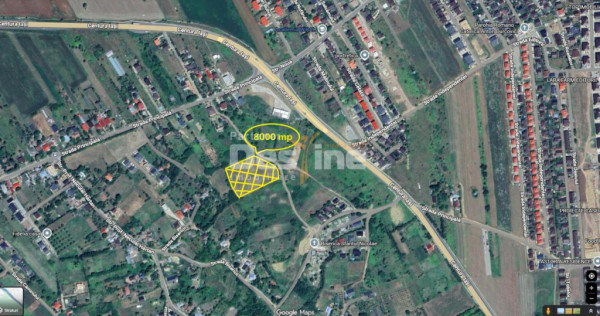 Teren compact intravilan 8000 mp vedere spre Lac, utilităț