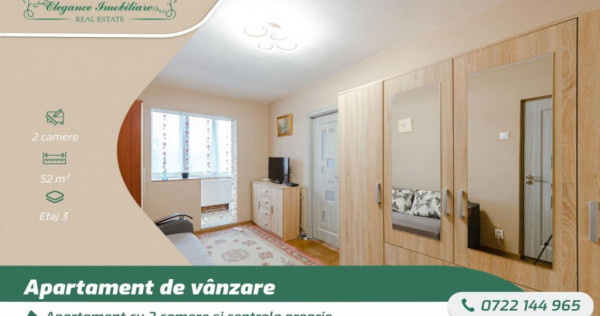 Apartament cu 2 camere si centrala proprie, zona Fortuna, Ar